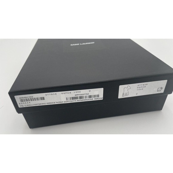 BRAND New Saint Laurent YSL Medium WOC Chain Wallet Patent Leather Purse Bag Box - Picture 10 of 11